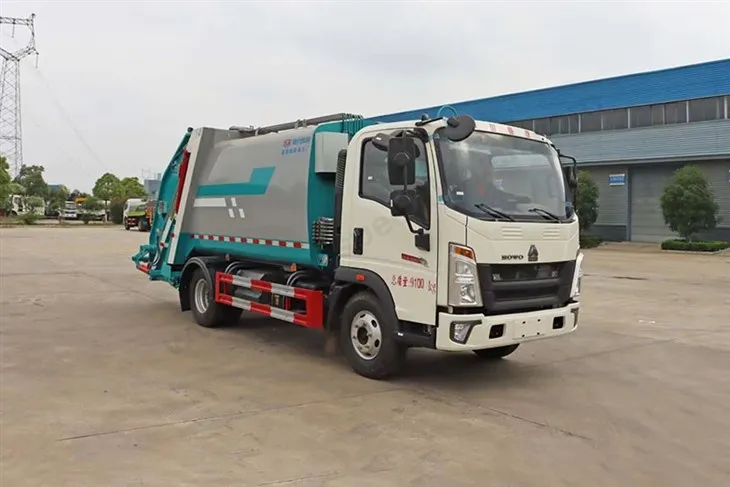 Sinotruk Howo 8 Square Compression Garbage Truck